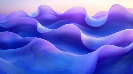 Obraz premium Abstract Purple and Blue Wavy Texture Background