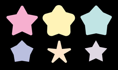 Geometric star icon with various shapes.