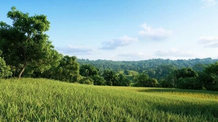 Fototapeta premium Serene Summer Landscape