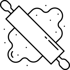 Dough Outline style illustration 