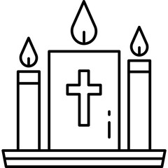 Candels Outline style illustration 