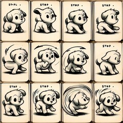 Animated Flipbook Sequence