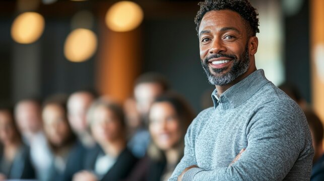 A business coach guiding a team through a problem-solving workshop, fostering a mindset of collaboration, adaptability, and strategic thinking to address organizational issues.