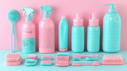 A clean and organized bathroom with a sparkling bathtub, neatly arranged cleaning tools, and bath products, ensuring a tranquil and efficient bathing experience every time.