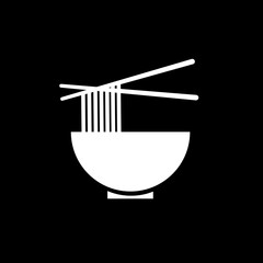 Noodle cup vector icon illustration