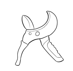 Obraz premium wire cutter digital drawing illustration isolated