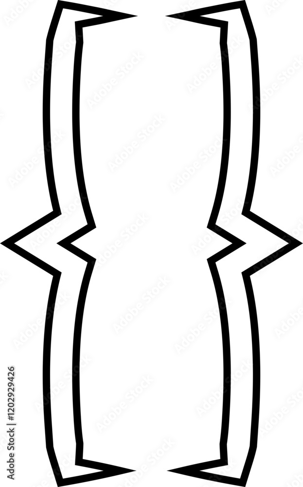 Fototapete curly double braces. symmetric brackets pair, punctuation symbol for mathematics. frames for math in