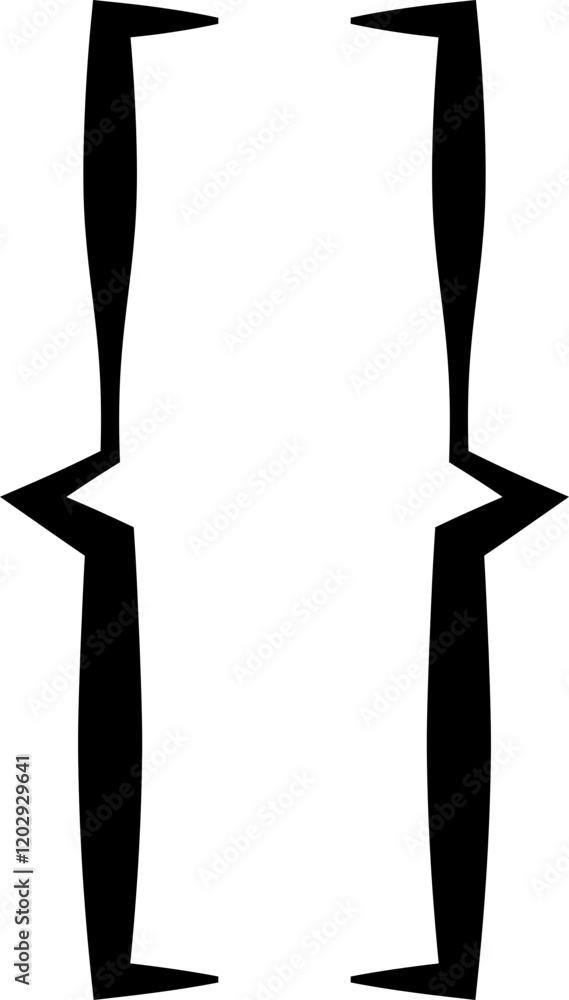 Poster curly double braces. symmetric brackets pair, punctuation symbol for mathematics. frames for math in