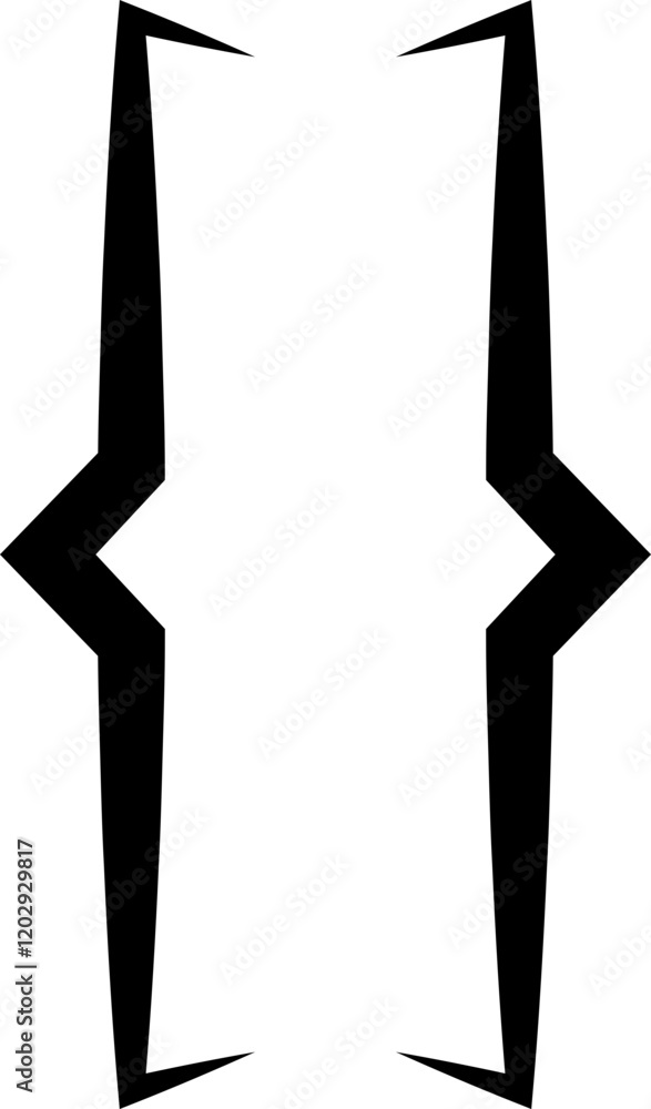 Poster curly double braces. symmetric brackets pair, punctuation symbol for mathematics. frames for math in