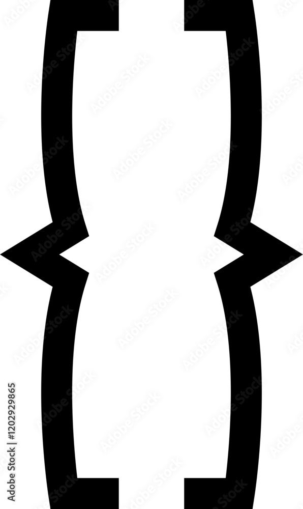 Poster curly double braces. symmetric brackets pair, punctuation symbol for mathematics. frames for math in
