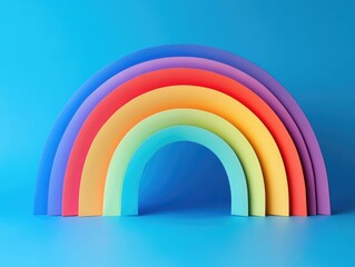 Fototapeta premium Colored Paper Rainbow