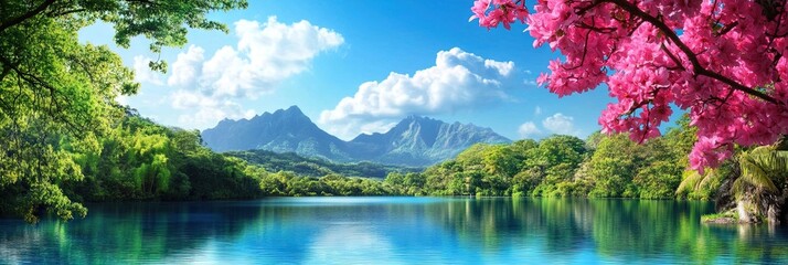 idyllic location with beautiful scenery,