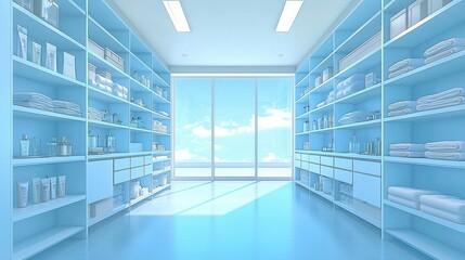 A sophisticated luxury bathroom with organized vanity storage, stylish shelves, and neatly arranged bath accessories, offering both functionality and high-end design for a seamless experience.