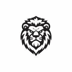 Lion Head Mascot, vector illustration