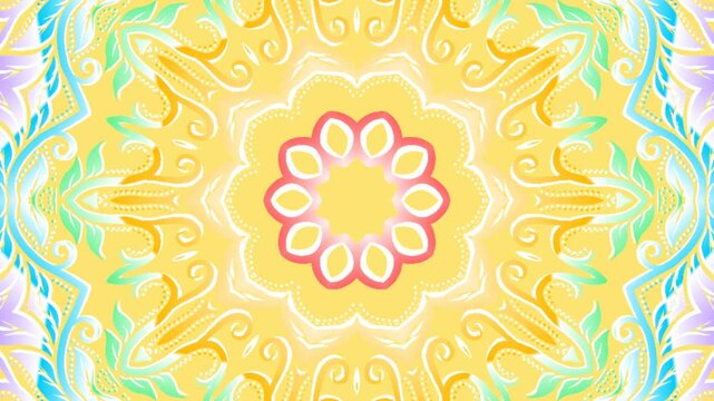 Beautiful batik Gradient COLOUR swirl Hypnotic spiral lines rotating background animation style