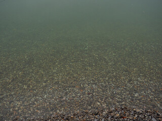 Winter lake in the Carpathians
