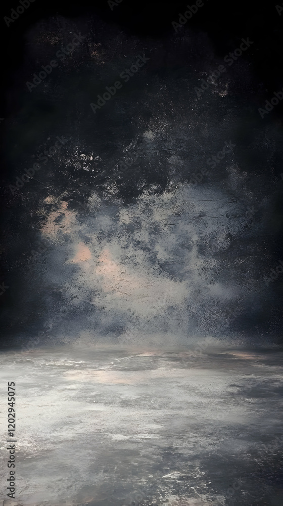 Poster dark and moody abstract background with textured surface and gradient lighting