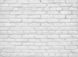 Old white brick wall texture background