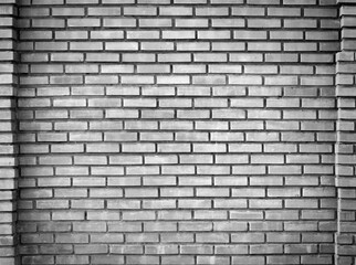 Grunge grey brick wall interior