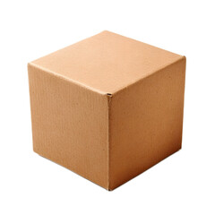 Brown Cardboard Box Cube for Shipping or Delivery Packaging