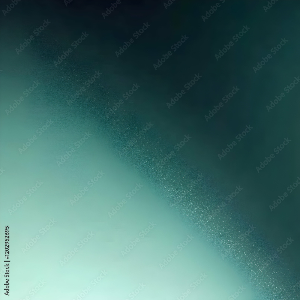 Poster Abstract Green and Blue Gradient Background Creates a Smooth, Frosted Texture with Subtle Light Effects