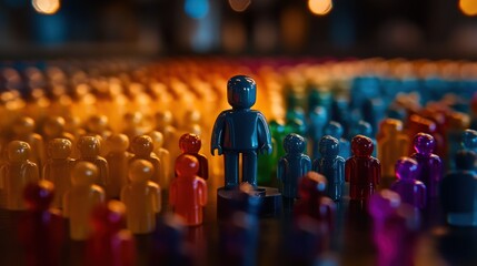 Standing Out From the Crowd: A Visual Metaphor of Individuality and Leadership