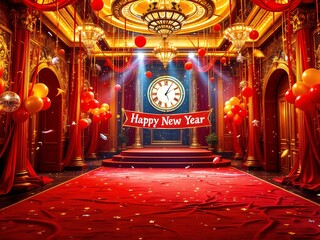 carpet in the night Vietnamese new year posters, greeting cards design with Vietnamese zodiac snake.