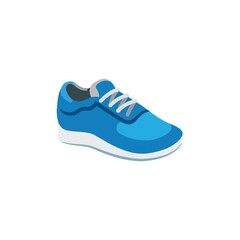 Athletic shoes illustration on white background. Sports boot. 