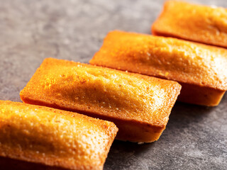 mini pound cakes on a gray background