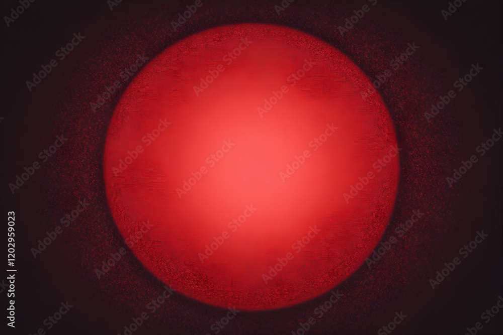 Poster red oval abstract background with textured surface and dark vignette