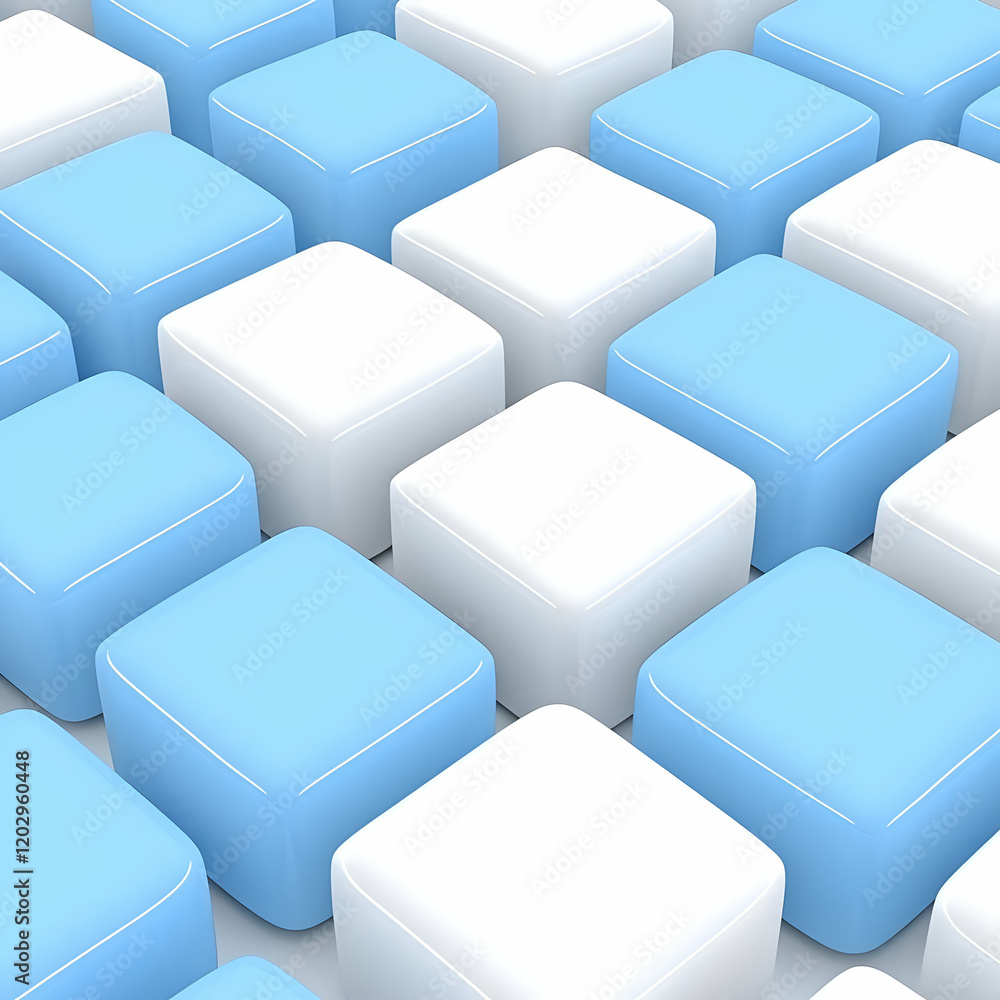 Poster abstract 3d cube background