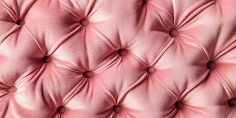 Pink Upholstered Couch Close Up