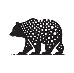 Bear silhouette vector illustration