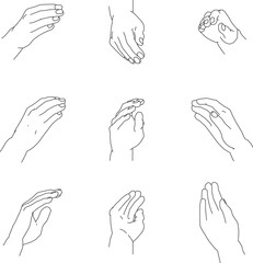 様々な角度から見た包む右手4