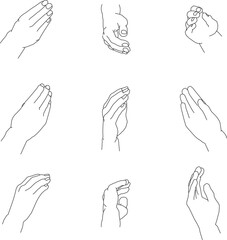 様々な角度から見た包む右手5