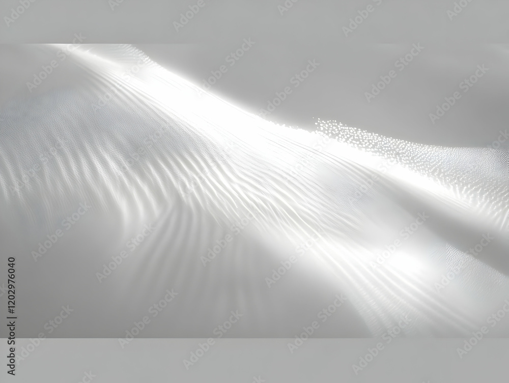 Poster abstract white background with smooth lines and soft light elegantly flowing and softly illuminated,