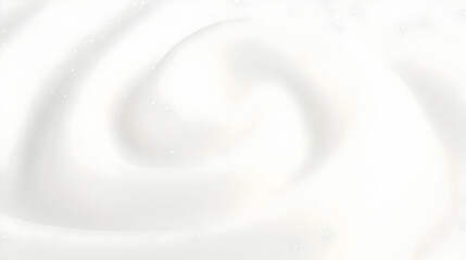 White Cream Swirls Smoothly, Creating a Soft, Luxurious Texture