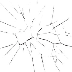 Broken transparent glass vector template for a design background. abstract, rough, background, grungy, grunge, dust, crack, distress, old, illustration, template.