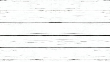 White Weathered Wood Background Texture shows Horizontal Planks with Rustic Charm and Grain Details.