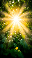 Jungle Sunlight Illustration