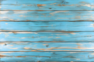  Weathered Blue Wooden Planks with Rustic White Paint Texture