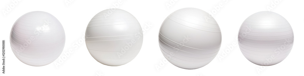 Fototapete Minimalist white spherical objects in a clean and simple geometric abstract setting perfect for product display studio photography or digital art backgrounds