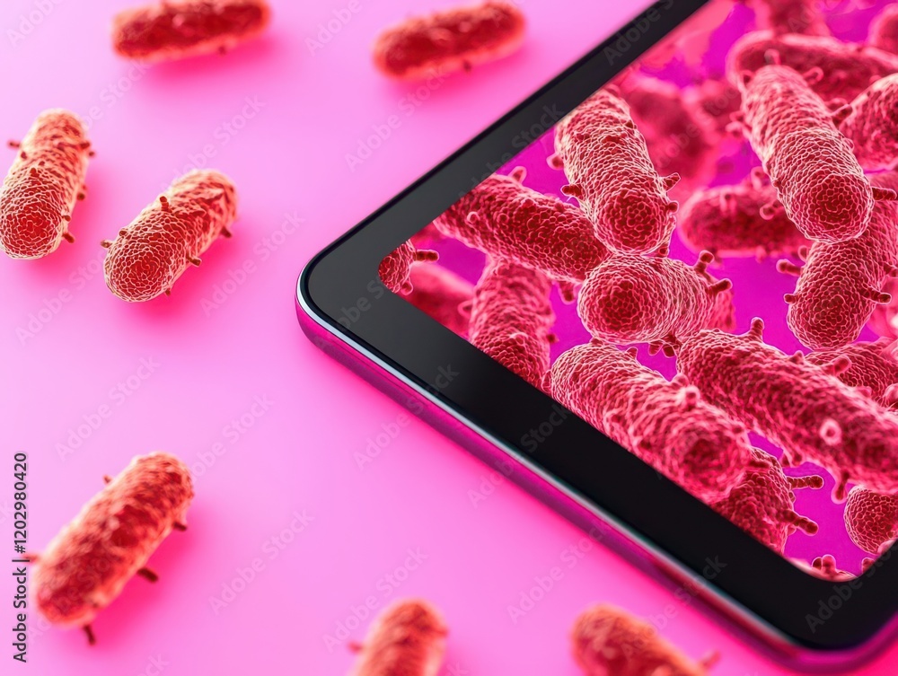 Poster food tech safety ai. real-time microbial testing with ai portable devices utilizing ai to detect har