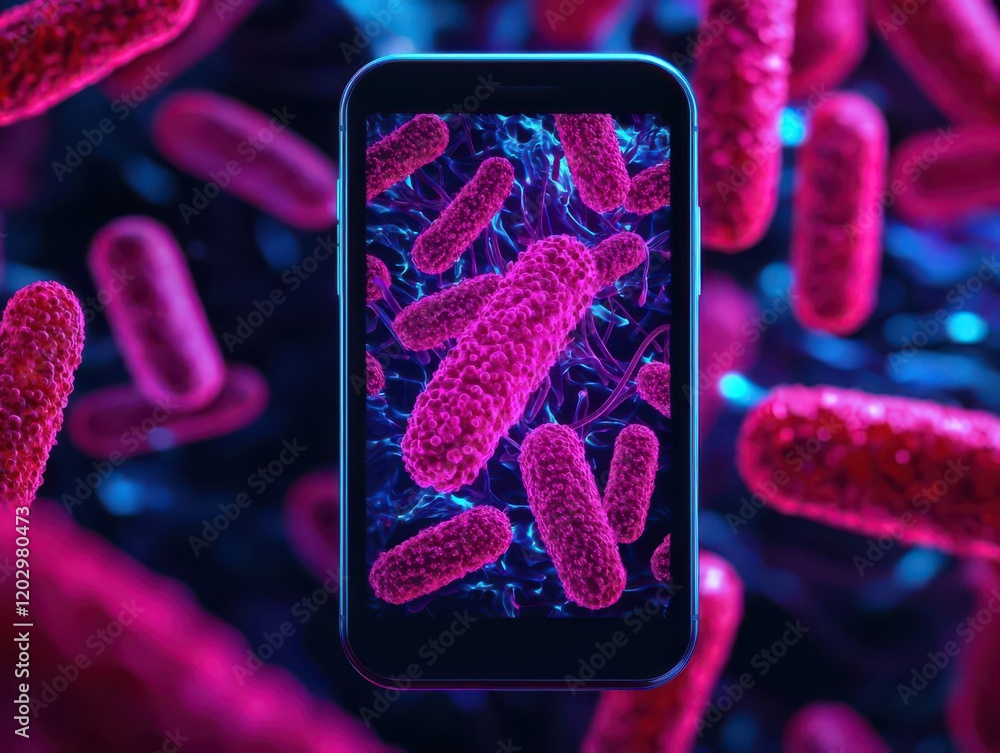 Poster food tech safety ai. real-time microbial testing with ai portable devices utilizing ai to detect har