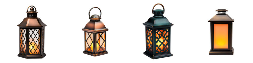 Rustic and Vintage Outdoor Lantern Glowing with Warm Candlelight in a Cozy Autumn or Winter Ambiance Creating a Charming and Inviting Atmosphere for Home Decor Patio Festive