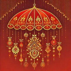 christmas greeting card with christmas ball