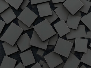 Abstract 3D Dark Square Background