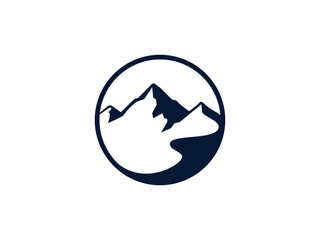 Mountains logo design vector template