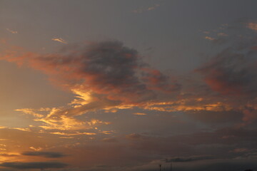 Golden Sunset Clouds