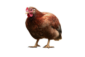 Dynamic turkey standing pose farmyard animal natural setting side view transparent background